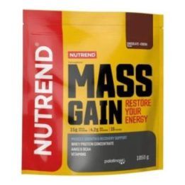 Angliavandenių ir baltymų gaineris Nutrend Mass Gain 1050 g, šokolado ir kakavos skonio