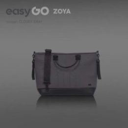 Vežimėlio krepšys pilkas su dirželiu kasdienai EASY GO ZOYA