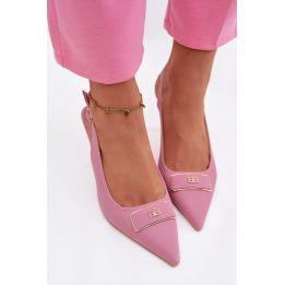 Rožiniai aukštakulniai bateliai Step in style
