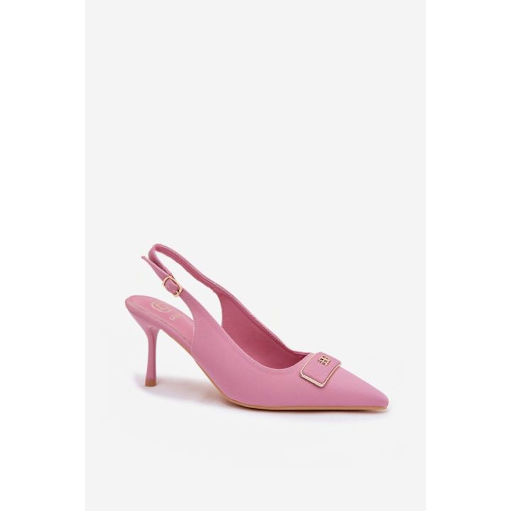 Rožiniai aukštakulniai bateliai Step in style