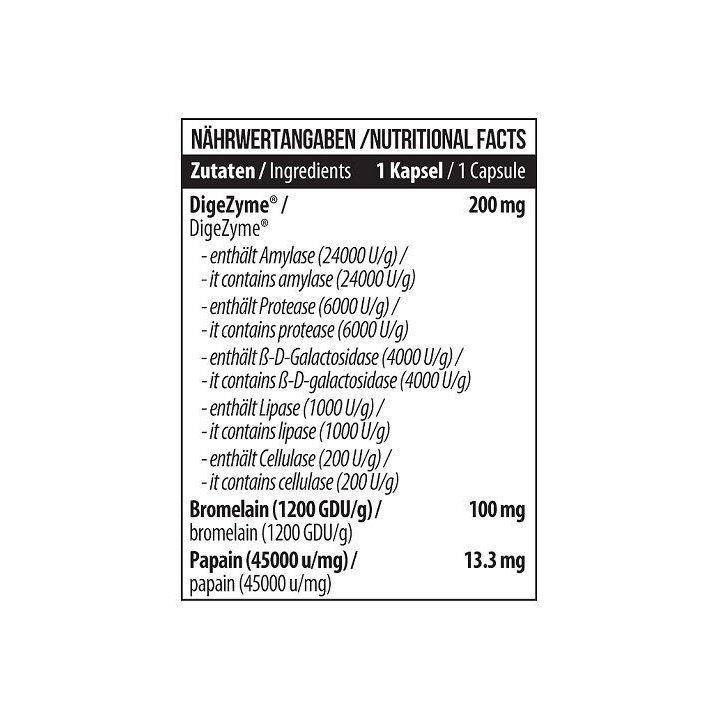 Maisto papildas su fermentais MST Enzymes 120 kapsulių