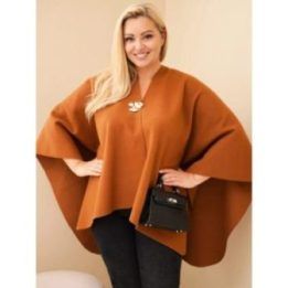 Moteriška Plus Size narzuka su sage, kapučino spalvos