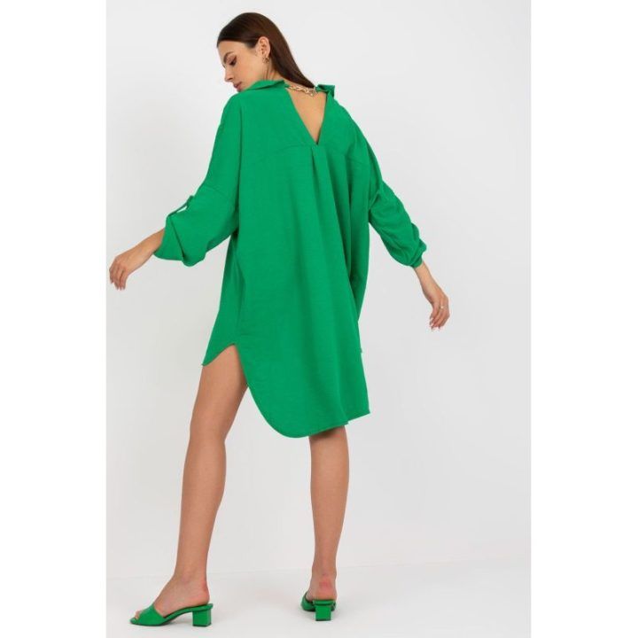 Žalia marškinių tipo suknelė Italy Moda