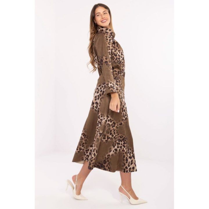 Midi sijonas su animaliniu raštu Italy Moda