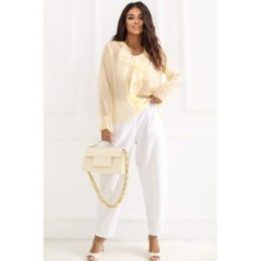 Palaidinė su V formos iškirpte Italy Moda