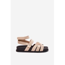 Smėlio spalvos basutės su platforma Step in style