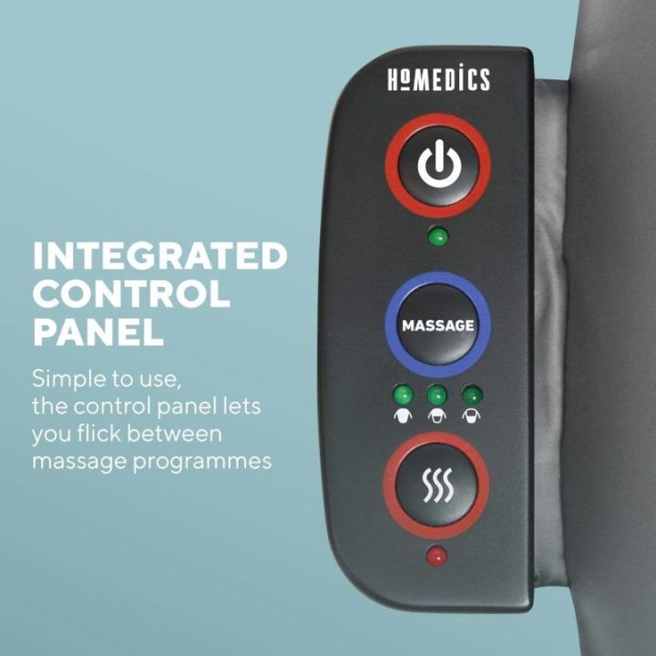 Homedics SBM-180H-EU Shiatsu nugaros ir pečių masažo sėdynė su šiluma