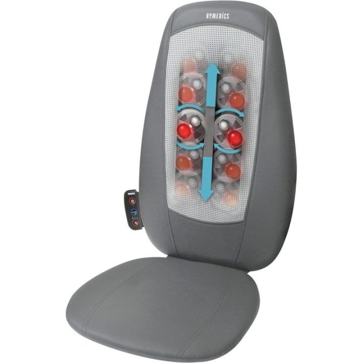 Homedics SBM-180H-EU Shiatsu nugaros ir pečių masažo sėdynė su šiluma