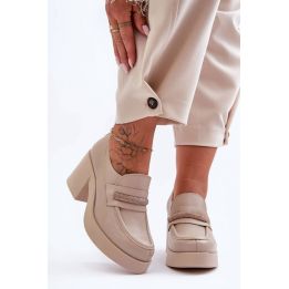 Natūralios odos aulinukai su kulnu Step in style