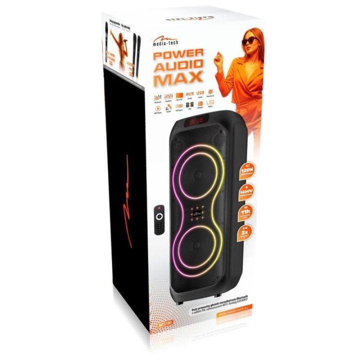 Media-Tech MT3185 Power Audio Max kolonėlė su karaokė funkcija