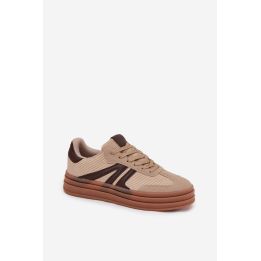 Smėlio ir rudos spalvos sportbačiai Step in style