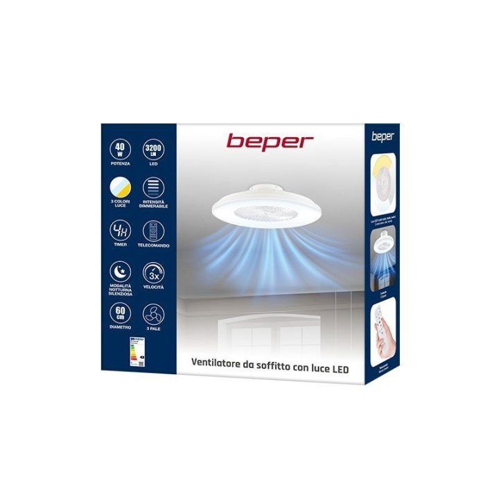 Beper P206VEN640 lubų ventiliatorius su LED