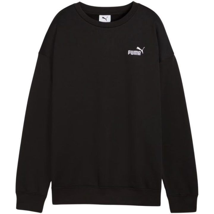 Moteriškas džemperis Puma ESS Small No. 1 Logo Relaxed Crew, juodas