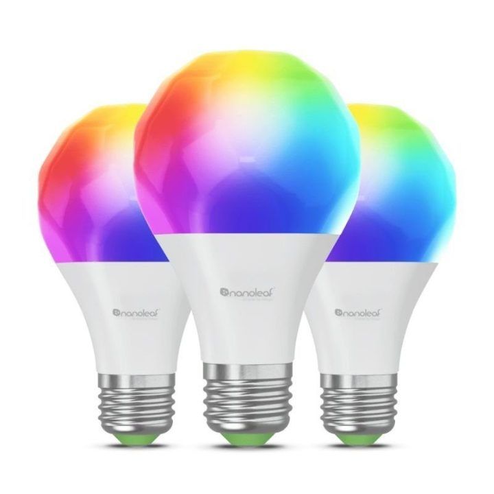 Išmanios „Nanoleaf Essentials“ lemputės E27, 3 vnt