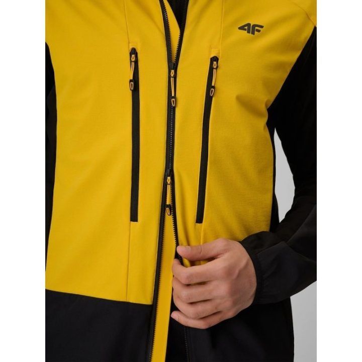 Vyriška techninė trekkingo striukė 4F PRO Ultralight, geltona
