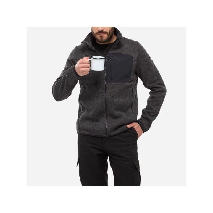 Vyriškas džemperis MILLET Chamonix Knit JKT, juodas