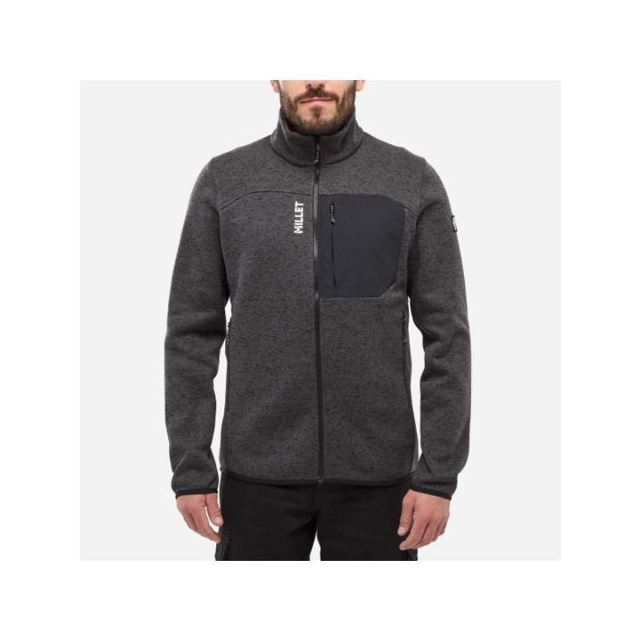 Vyriškas džemperis MILLET Chamonix Knit JKT, juodas
