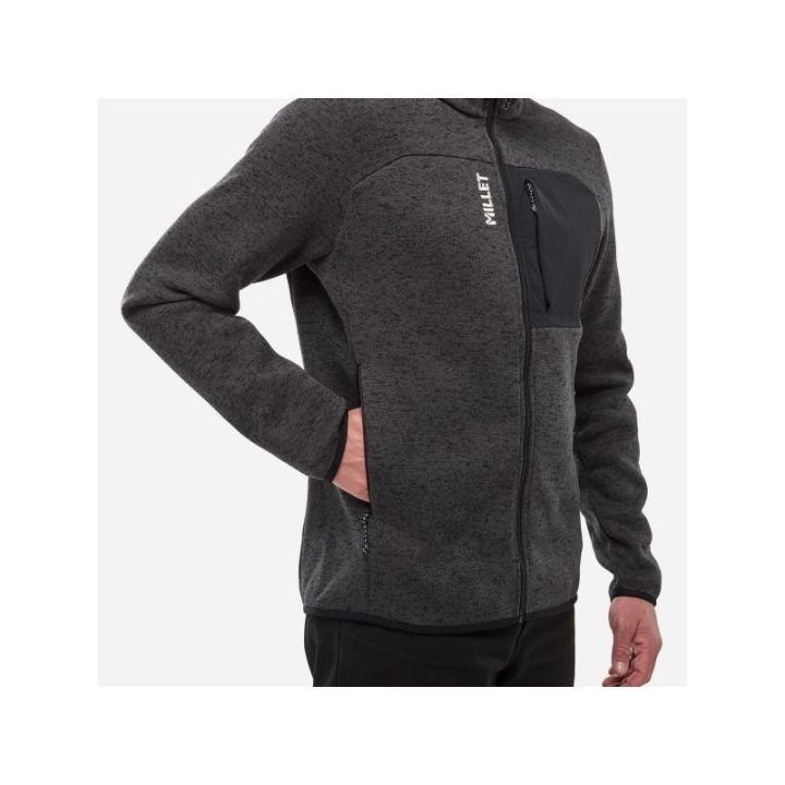 Vyriškas džemperis MILLET Chamonix Knit JKT, juodas