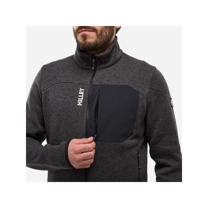 Vyriškas džemperis MILLET Chamonix Knit JKT, juodas