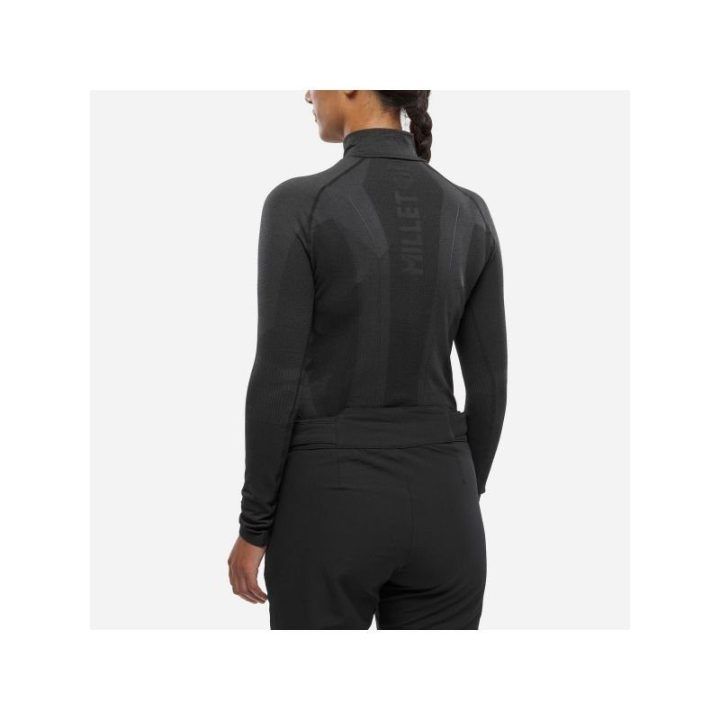 Moteriški termo marškinėliai MILLET Drynamic Soft LS Zip