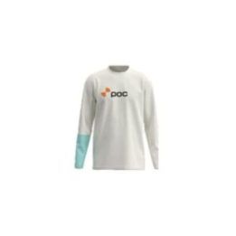 Ilgarankiai marškinėliai POC L/S Tee, balti