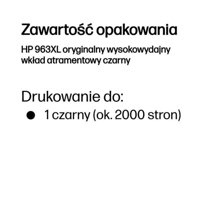 HP 963XL juodas rašalo kasetė