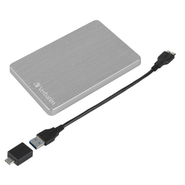 Verbatim Store 'n' Go ALU Slim išorinis kietasis diskas 1 TB, sidabro spalvos