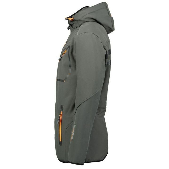 Vyriška softshell striukė Geographical Norway Royaute DB, tamsiai pilka su oranžinėmis detalėmis