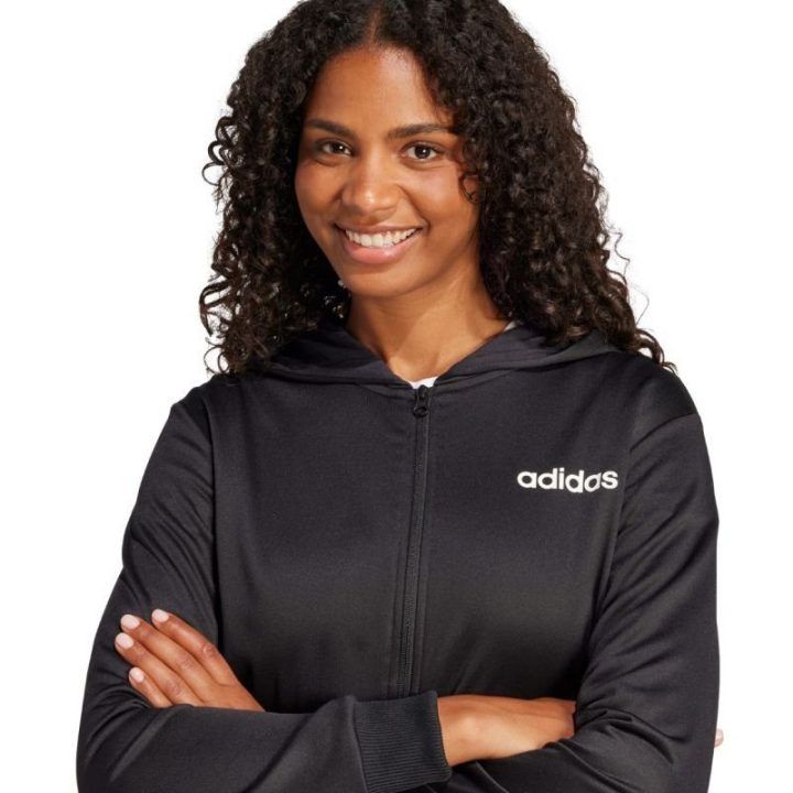 Vyriškas sportinis kostiumas adidas Essentials Linear, juodas