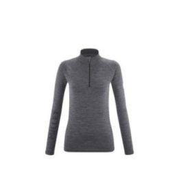Moteriški termo marškinėliai MILLET Drynamic Warm Zip, grafito
