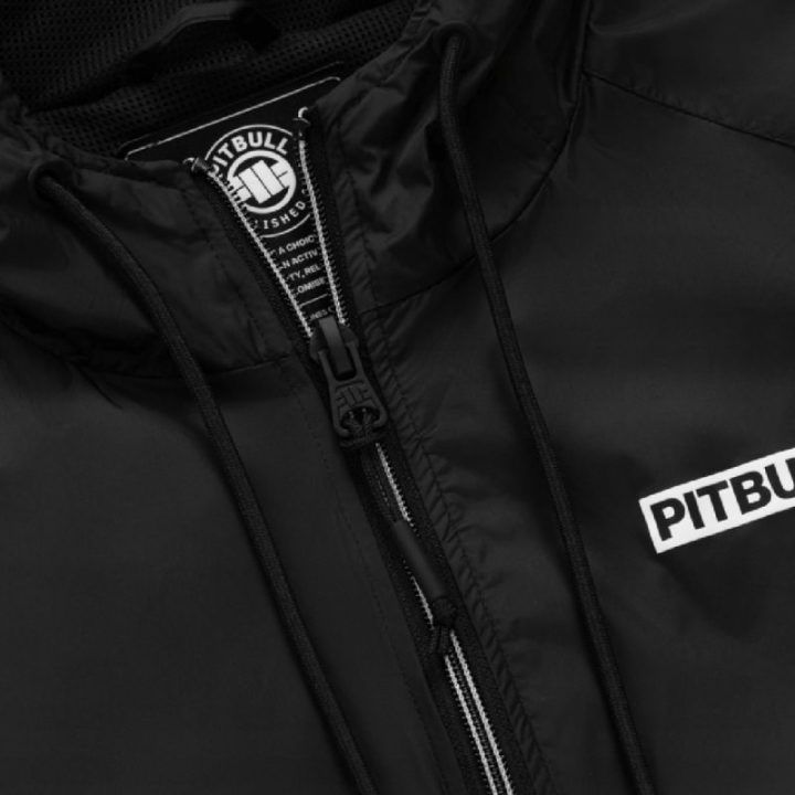Vyriška pereinamoji striukė Pit Bull West Coast Athletic Logo II, juoda