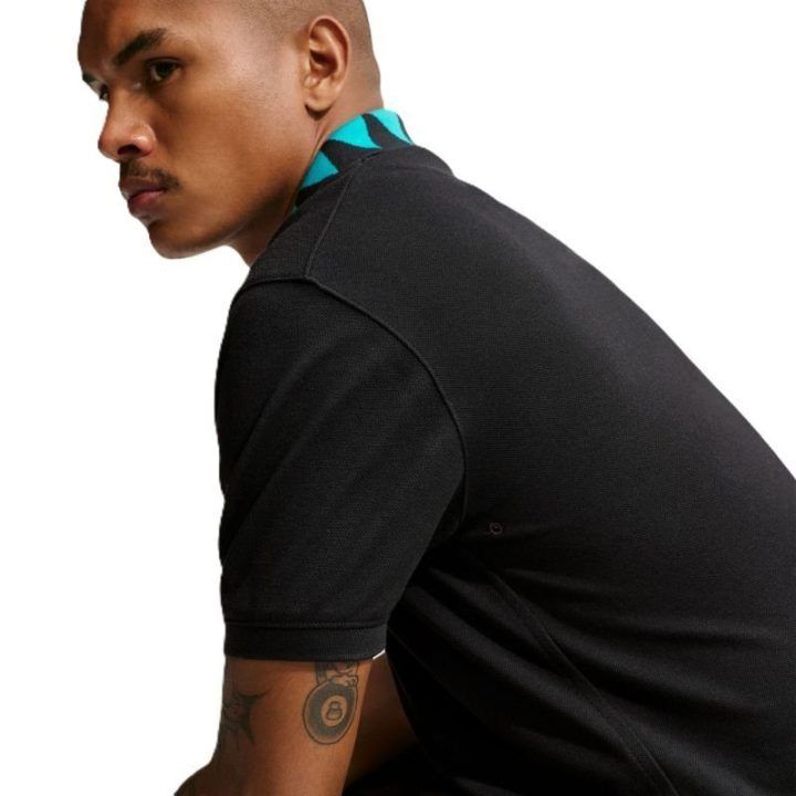 Nike FC Barcelona trečioji polo marškinėlių versija, juodi