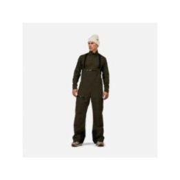 Vyriškos žiemos kelnės su petnešomis ROSSIGNOL Outerlimits Insulated BIB, žalios
