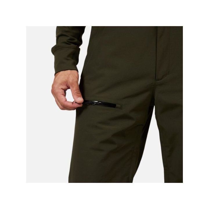 Vyriškos žiemos kelnės su petnešomis ROSSIGNOL Outerlimits Insulated BIB, žalios