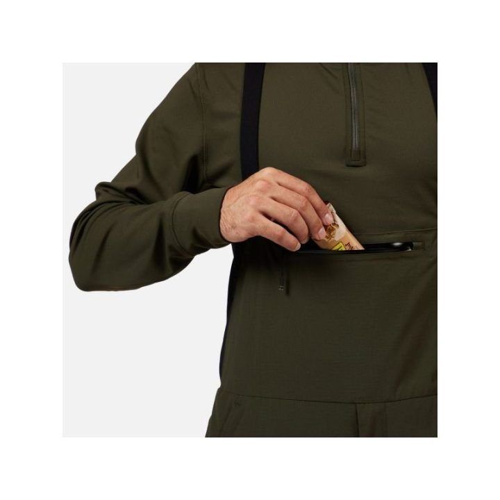 Vyriškos žiemos kelnės su petnešomis ROSSIGNOL Outerlimits Insulated BIB, žalios
