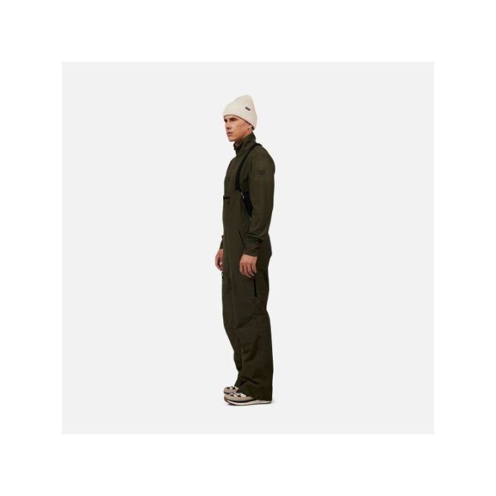 Vyriškos žiemos kelnės su petnešomis ROSSIGNOL Outerlimits Insulated BIB, žalios