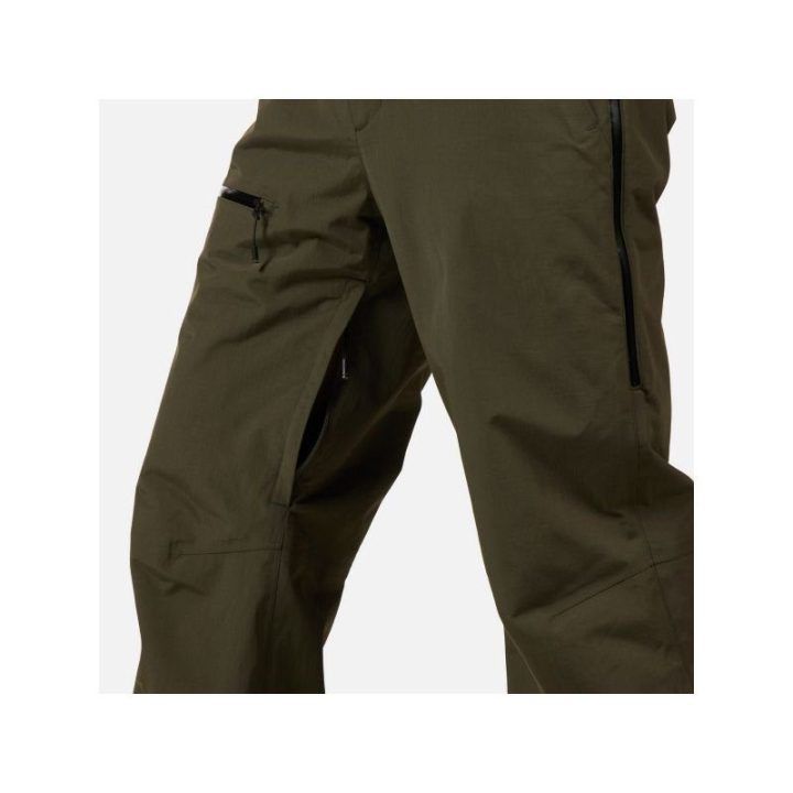 Vyriškos žiemos kelnės su petnešomis ROSSIGNOL Outerlimits Insulated BIB, žalios