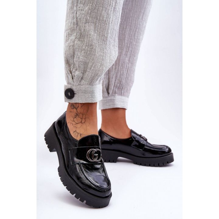 Juodi aulinukai su storu padu Step in style