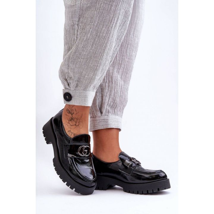 Juodi aulinukai su storu padu Step in style