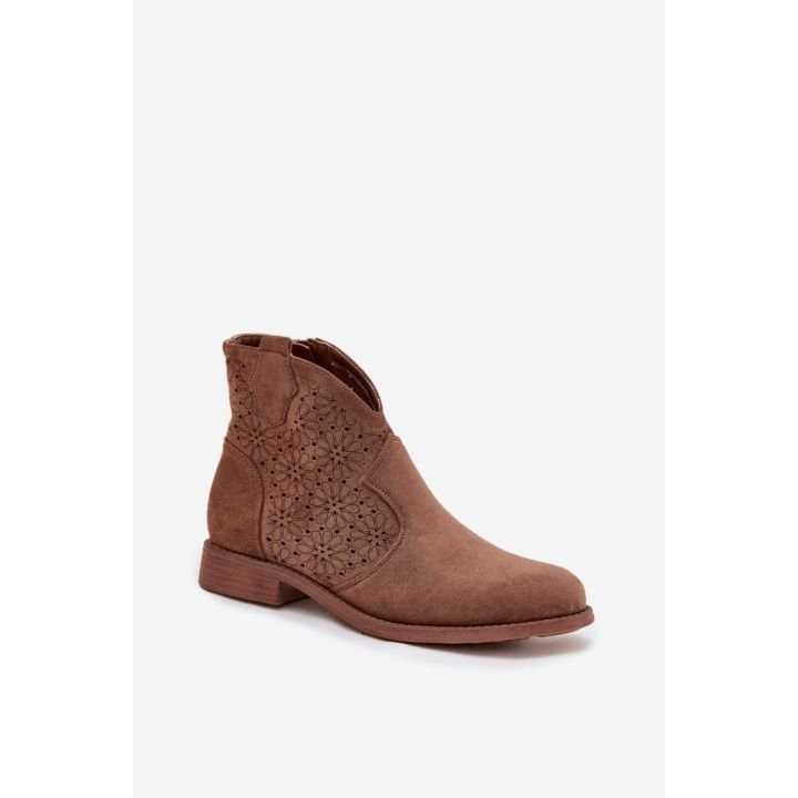 Rudi aulinukai su ažūriniu raštu Step in style