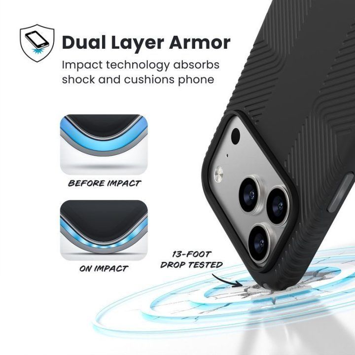 Dėklas Speck Presidio2 Grip MagSafe iPhone 17 Pro