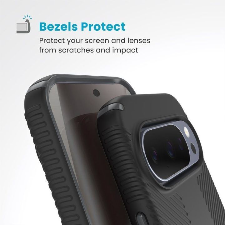 Dėklas Google Pixel 10 / Pixel 10 Pro, juodas, Speck Presidio2 Grip Magnet