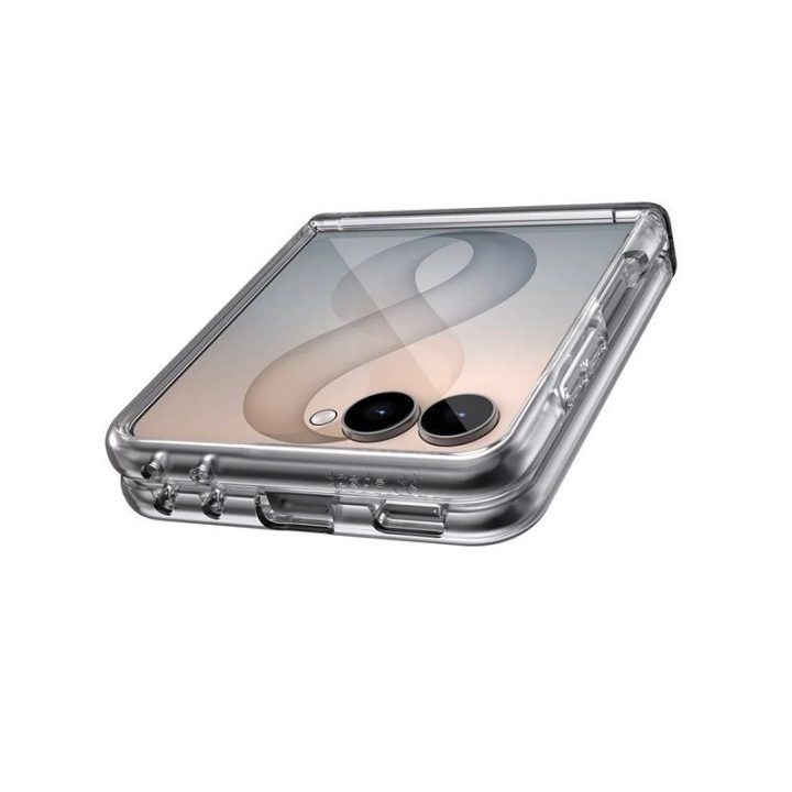 Dėklas Samsung Galaxy Z Flip 8 Speck Presidio Perfect-Clear Magnet, permatomas