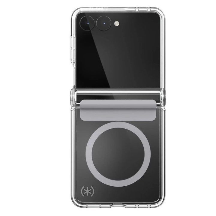 Dėklas Samsung Galaxy Z Flip 8 Speck Presidio Perfect-Clear Magnet, permatomas