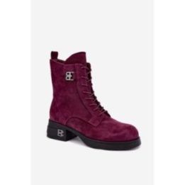 Bordo spalvos aulinukai su kulnu Step in style