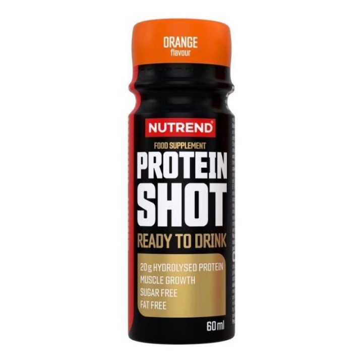 Baltyminis gėrimas Nutrend Protein Shot 20 × 60 ml, apelsinų skonio