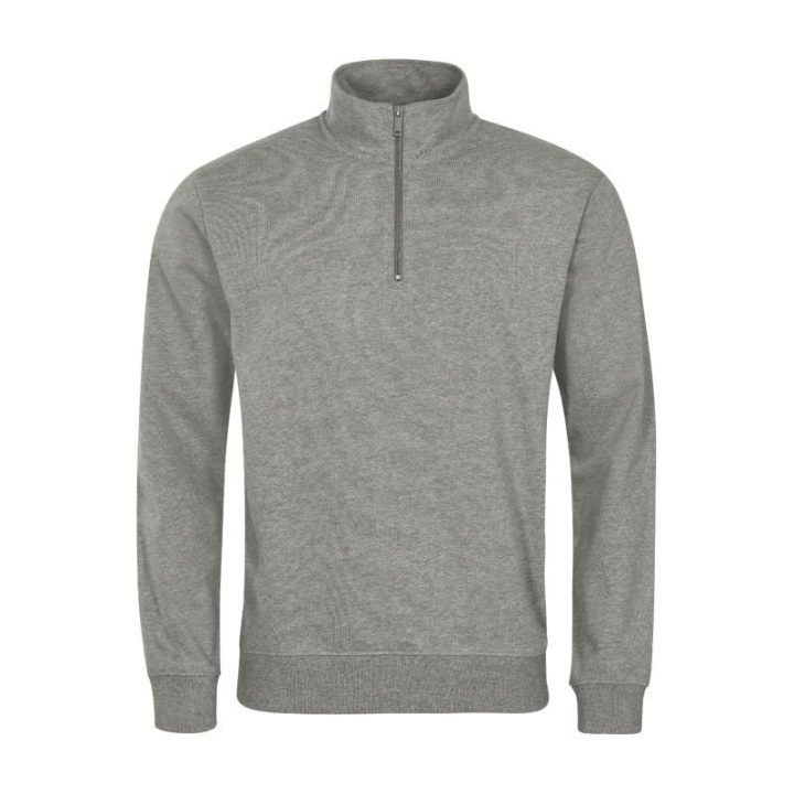 Vyriškas džemperis su užtrauktuku Summit, tamsiai pilkas melanžas