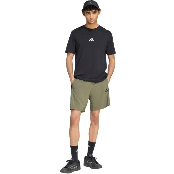 Vyriški šortai adidas Essentials 3-Stripes Chelsea Lite Woven, alyvuogių spalvos