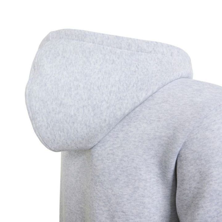 Vaikiškas džemperis su gobtuvu ir užtrauktuku adidas Essentials, šviesiai pilkas