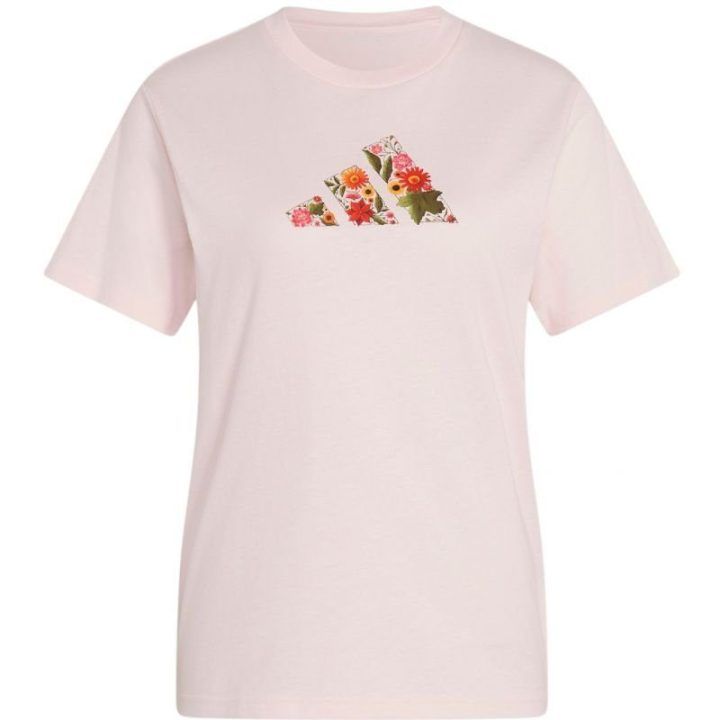 Moteriški marškinėliai adidas Floral Regular Graphic, šviesiai rožiniai